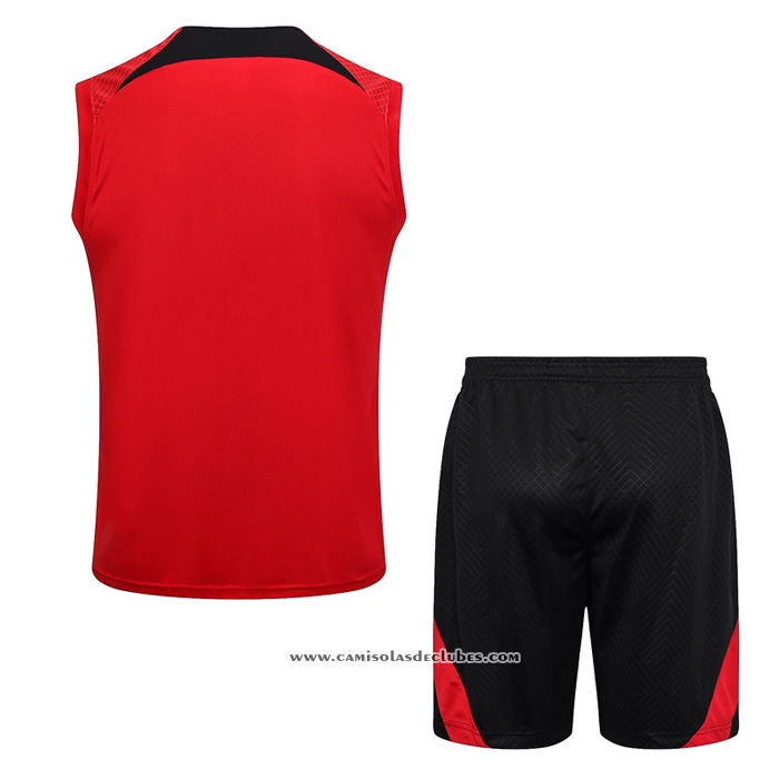 Fato de Treino
 Paris Saint-Germain Jordan 23/24 Sin Mangas Vermelho
